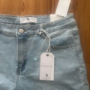 Flying Angel Women's Straight Leg Jeans - Blue